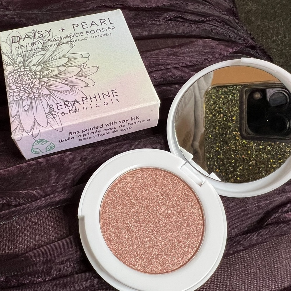 Seraphine Botanicals Daisy + Pearl Natural Radiance Booster Blush/Highli…